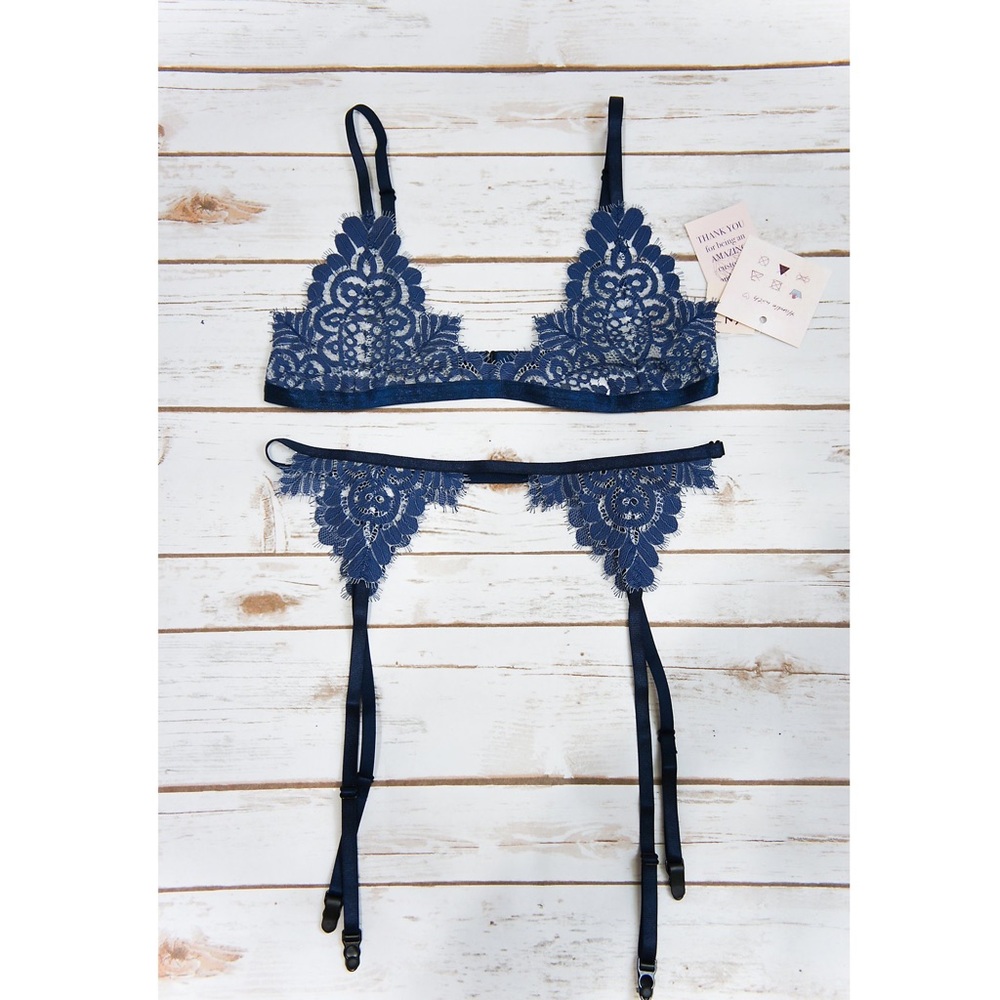 Nude intimates handmade garter belt S/M